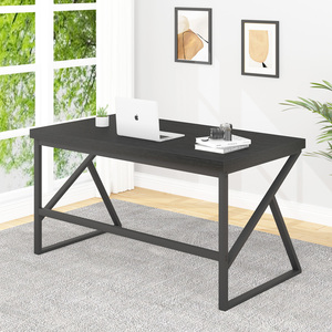 Mới Nhất Hiện Đại Phong Cách 1.4M Gỗ Sồi Đen K-Chân Bàn Máy Tính Nguồn Nhà Máy Gỗ + Kim Loại Trò Chơi Bàn Văn Phòng Bảng - Product Image 2