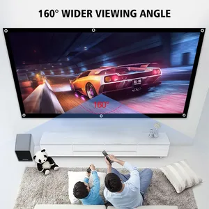VIY 60 72 84 100 120 Inch Projector <strong>Screen</strong> Curtain 4K16:9 Projection <strong>Screen</strong> 3D Film Portable Wall Mounted <strong>Projecting</strong> <strong>Screen</strong> - Product Image 4