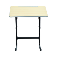 Bureau d'école ergonomique moderne à hauteur réglable avec surface en bois pour salon, bureau à domicile