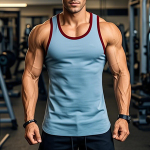 Chất Lượng Cao Mùa Hè Biểu Tượng Tùy Chỉnh Kích Thước Màu Sắc Mens <span class=keywords><strong>Tank</strong></span> Tops Thể Dục Thể Thao Outwork Không Tay Singlet Người Đàn Ông - Product Image 3