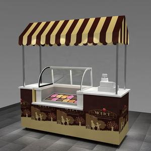Mobile Food Trailer Kuchen Schaufenster Eis wagen zum Verkauf - Product Image 4
