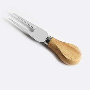 Raybin Acacia <span class=keywords><strong>Gourmet</strong></span> Set de 4 couteaux à fromage Couverts à fromage Set de couteaux à fromage en acier inoxydable avec manche en bois - Product Image 6