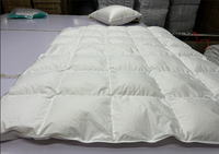 Couette de luxe moelleuse 3D en duvet de canard et d'oie, insert de couette toutes saisons en duvet de canard, avec languettes d'angle en coton anti-duvet pour la maison