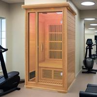 Sauna Portátil de Infrarrojos para 1 Persona, Fabricada en Madera de Cedro Canadiense, con Bañera de Madera, para Uso en Interiores o Exteriores