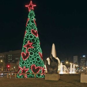 Phổ biến nhất đầy màu sắc ngoài trời không ướt 3D sáng LED mô hình chiếu sáng với khổng lồ giáng sinh bóng - Product Image 3