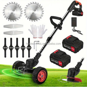 Coupe-herbe électrique sans fil, outil de jardin, débroussailleuse, coupe-herbe, tondeuse à gazon avec poignée télescopique 24V 1800W - Product Image 4