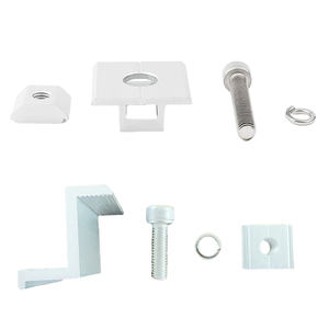 Pinces de <span class=keywords><strong>fixation</strong></span> réglables pour panneaux solaires sur toits en tuiles, pinces centrales et d'extrémité pour l'installation de modules photovoltaïques, accessoires solaires - Product Image 4