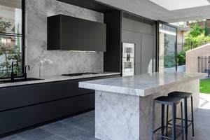 Cbmmmart nhà bếp tủ tường sơn mài tủ đá cẩm thạch đảo đồ nội thất nhà bếp cho biệt thự căn hộ khách sạn - Product Image 6