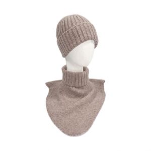 Conjunto de gorro y bufanda de lana tejida para mujer, 100% lana pura, nuevo, sin costuras, grueso, de dos piezas, para otoño e invierno - Product Image 6
