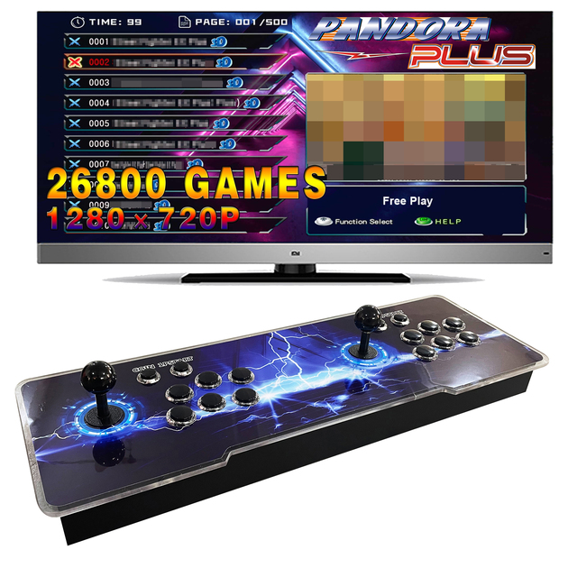 Wholesale 26800 in 1 Arcade Game Consoles Pandora Boxing Retro Arcade Games with Joystick Control Metal & Acrylic Construction