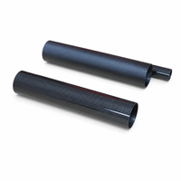 Tube rond en fibre de carbone 3K brillant, résistant à la corrosion, pour stabilisateur de caméra
