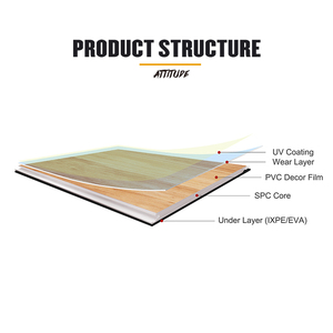 Antideslizante 3mm de espesor PVC Fishbone Click Locking Núcleo rígido SPC Suelo de vinilo híbrido <span class=keywords><strong>Parquet</strong></span> de estilo europeo Diseño gráfico - Product Image 4