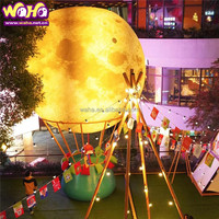 Décorations de Noël gonflables sur le thème de l'espace, planètes géantes, modèle avec souffleur, matériau PVC Oxford, style boule, certifié CE, garantie 2 ans