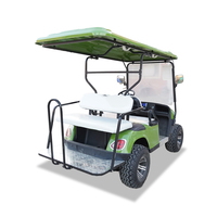 Voiturette de golf électrique à batterie lithium 72V avec certificat CE, télécommande, 4 roues