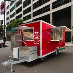 Miglior vendita di Fast Food ristorante Mobile all'aperto cucina Mobile Vending Food rimorchio cibo camion completamente attrezzata per la vendita Usa Miami