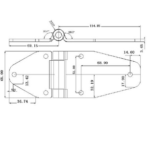 Truck Stainless Steel Butt <b>Hinge</b> Heavy Duty Cabinet <b>Hinge</b> Door <b>Hinge</b> - Product Image 6