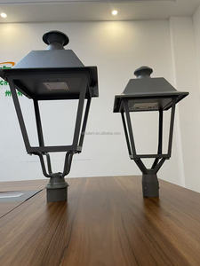 Lampe de jardin à détecteur de mouvement 80W, lanterne de parc municipal, éclairage de boulevard résidentiel, capteur photocellule, noir, garantie 5 ans, authentique - Product Image 5
