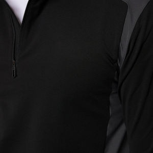 Jersey con cremallera 1/4 de poliéster y LICRA ajustado para hombre con logotipo personalizado, jersey de Golf con cremallera cómoda y ligera elástica de 4 vías - Product Image 6