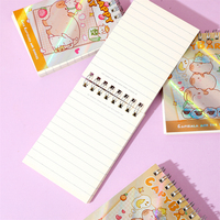 Depai Cute Handy Book Hard Face Hot Gold Thread Circle Cartoon Kuromi Pochacco Cinnamoroll Printed Color Page Notebook Melody