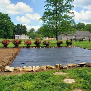 6.5FTx300FT Premium Weed Barrier Fabric Heavy Duty 3.2OZ, Woven Weed Control Fabric, High Permeability Good for Flower Bed - Product Image 2