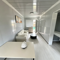 Maison Conteneur Modulaire Personnalisée Design Moderne Respirante Imperméable Mobile pour Bureau, Villa, Boutique, Site Touristique