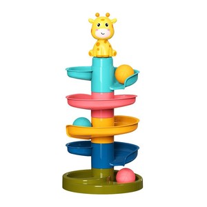 Infant Educational Toy Spinning Track Rolling Ball Sliding Stackable Plastic PP 0-24 Months Unisex Activity Gear - Product Image 3