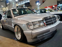Pour Mercedes-Benz Classe C W201 190E Nouveau kit carrosserie large : Ailes, diffuseur avant, jupes latérales, spoiler de coffre, pare-chocs, kit carrosserie Rocket
