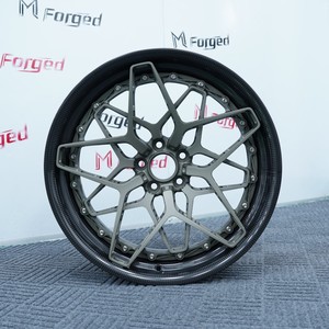 ล้อฟอร์จ 2 ชิ้น ทำจากคาร์บอนไฟเบอร์ Mforged น้ำหนักเบา ขอบล้อ A6061-T6 สำหรับรถแข่งและรถแต่งระดับพรีเมียม ผู้ผลิต OEM - Product Image 2