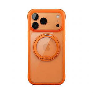เคสโทรศัพท์ iPhone 18 Pro Max 17 16 รุ่นพรีเมียม ป้องกันแรงกระแทก แข็งแรง โปร่งใส ด้านหลังทำจาก PC รูปทรงตัวยู ป้องกันการตก พร้อมขาตั้งแม่เหล็กหมุนได้ 360 องศา - Product Image 6