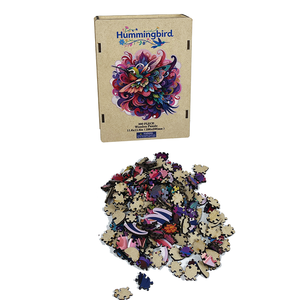 Adultes Colibri Jardin 300 pièces <span class=keywords><strong>Puzzle</strong></span> en bois Art floral des oiseaux pour la thérapie de soulagement du stress et la pleine conscience Décoration intérieure - Product Image 3