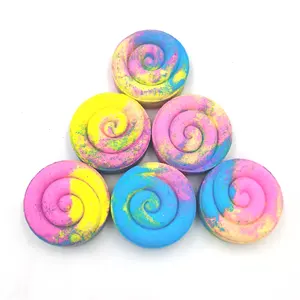 Hot Selling Private Label cruelty-free Fizzy Colours Lollipop Bubble Bath Bombs