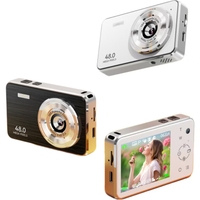 Kamera Digital Profesional Ringkas BENJIE A7s Zoom Optik 16x Video 2.7K Tahan Air Sensor CMOS 48MP Layar Sentuh 2.4"