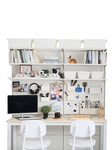 <span class=keywords><strong>Escritorio</strong></span> para Computadora AILICHEN con Estantería Combinada, Mueble <span class=keywords><strong>Integrado</strong></span> para Dormitorio de Apartamento Pequeño - Product Image 6