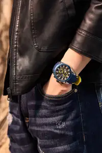 MEGIR 2144 Fashion Silicone Waterproof Sports Watches Chronograph Casual Electronic Watch For Men Quartz Clock Custom LOGO