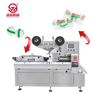 Shengwei Machinery Automatic Gummy Line With Mini Soda Flavor Hard Candy Packing Machine