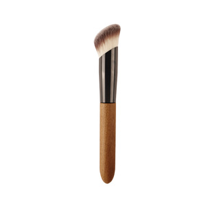 Pinceau de contour angulaire en poils synthétiques avec manche en bois de 3 cm pour l'application de fard à joues - Product Image 3