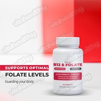 Vitahealthy OEM/ODM Vitamine B12 Capsules Nutritionnelles Vitamine B12 et Folate sous forme de capsule pour les femmes Supplément de soutien en folate