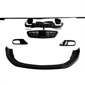 Kit carrozzeria auto per Mercedes Benz <span class=keywords><strong>S</strong></span> <span class=keywords><strong>Class</strong></span> <span class=keywords><strong>W222</strong></span> S63 S65 aggiornamento al reggiseno-Bus B700 includono labbro anteriore e diffusore posteriore - Product Image 1