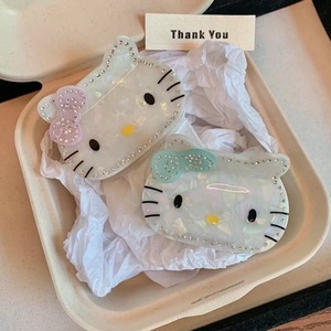 Fermaglio per capelli a forma di gatto <span class=keywords><strong>anime</strong></span> giapponese Kawaii KT da 7 cm, fermagli per capelli a forma di gattino con diamanti, regalo per bambini, forcina carina, Horquilla De Gato - Product Image 1