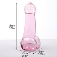 Verre à vin et à cocktail transparent en forme de champignon pour fête d'anniversaire