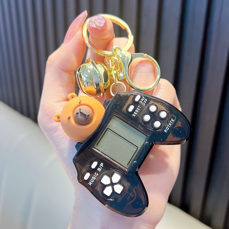 Consola de juegos Capybara con mango transparente-negro