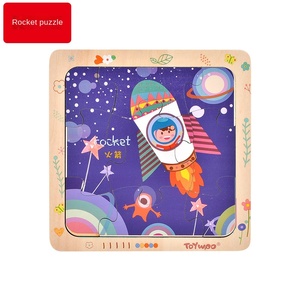 Rompecabezas <span class=keywords><strong>de</strong></span> Madera <span class=keywords><strong>de</strong></span> 9 Piezas para Bebés y Niños Pequeños, Juguetes Educativos Personalizables para Niños y Niñas <span class=keywords><strong>de</strong></span> 1 a 3.5 Años - Product Image 4