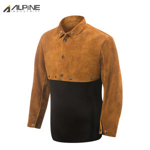 Chaqueta de Soldadura de Cuero Vacuno de Alta Calidad, Cómoda, Resistente al Calor, Anticorte, Ignífuga, Color y Talla Personalizables, Estilo Alpino - Product Image 6