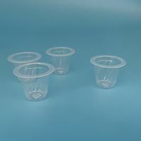 Gobelet en plastique de 16ml tasses de communion d'église en plastique avec couvercles