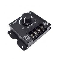 Controlador de fuente de alimentación de luz de un solo color para tiras de LED, regulador de intensidad de brillo ajustable, 30A DC 12V 24V 360W