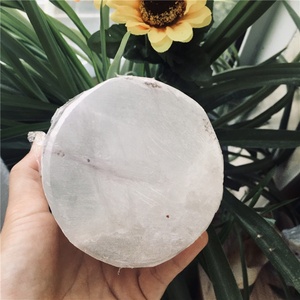 All'ingrosso naturale di alta qualità Selenite torre di cristallo portacandele per la decorazione della casa - Product Image 5