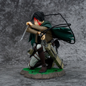 <span class=keywords><strong>Action</strong></span> <span class=keywords><strong>Figure</strong></span> di Levi Ackerman da <span class=keywords><strong>Attack</strong></span> <span class=keywords><strong>on</strong></span> <span class=keywords><strong>Titan</strong></span>, Statuetta in PVC per Cosplay - Product Image 3