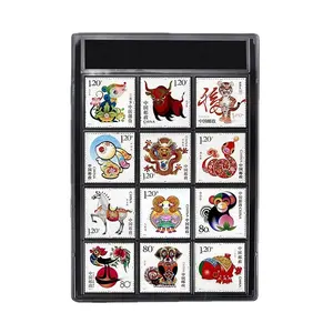 Commemorative Postage Stamp Holder Grading Collection Stamp Case Slab 12 Zodiac Stamps Display Case