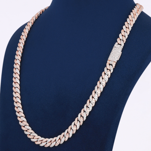 Lab Grown Diamond 925 <b>Sterling</b> <b>Silver</b> Luxury <b>Chain</b> Premium Fine Jewelry Necklace <b>for</b> Men <b>Women</b> Modern Fashion Wedding Gift Use - Product Image 5