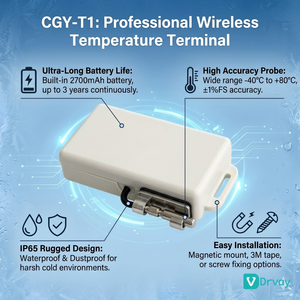 Capteur thermique embarqué haute précision pour la surveillance en temps réel des conditions des marchandises dans la logistique alimentaire et pharmaceutique à chaîne du froid - Product Image 3